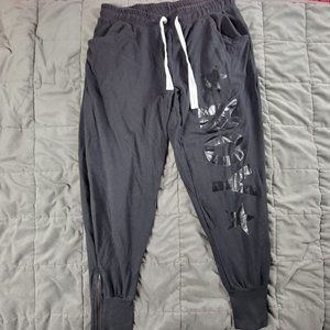 Boy London Mens XL Black Sweatpants Made In USA Zipper Legs Streetwear Fashion